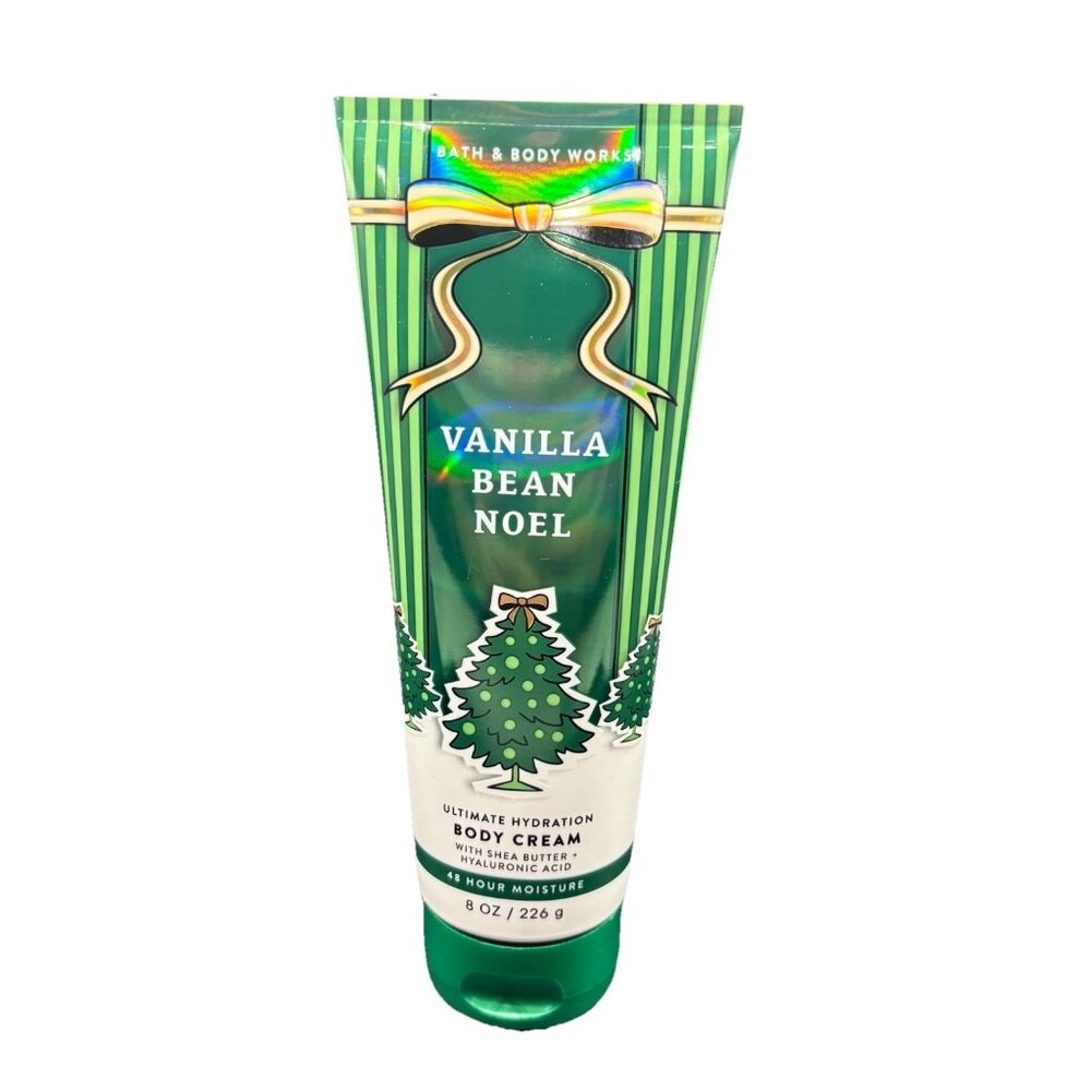 Bath & Body Works Vanilla Bean Noel Ultimate Hydration Body Cream 8 oz Christmas